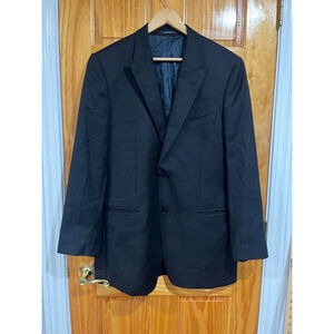 Versace Collection Men’s Blazer Jacket 54 EU 44R Black Wool Made in Croatia